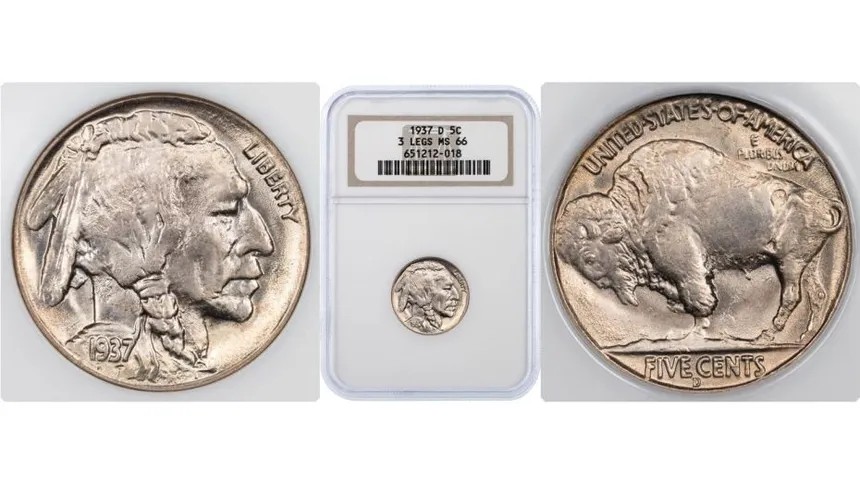 6 Hidden Treasures in Your Pocket Change Valued Over $200,000 – A Coin Collector's Dream 7 1937-D Three-Legged Buffalo Nickel