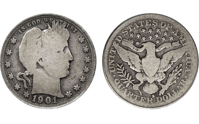 Valuable Rare Bicentennial Quarter Worth $420K and 7 Other High-Value Coins Exceeding $11,000 5 1901-S Barber Quarter: A Rare San Francisco Mint Coin