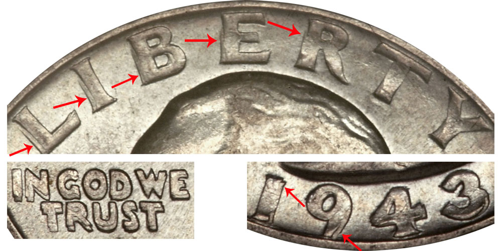 Valuable Rare Bicentennial Quarter Worth $420K and 7 Other High-Value Coins Exceeding $11,000 7 1943 Washington Quarter with Over polished Die Error